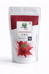 CureFood frambozen poeder is een 100% natuurlijke superfood, rijk aan vitaminen en smaak. Perfect voor smoothies en desserts. Verkrijgbaar bij Veroborsa.