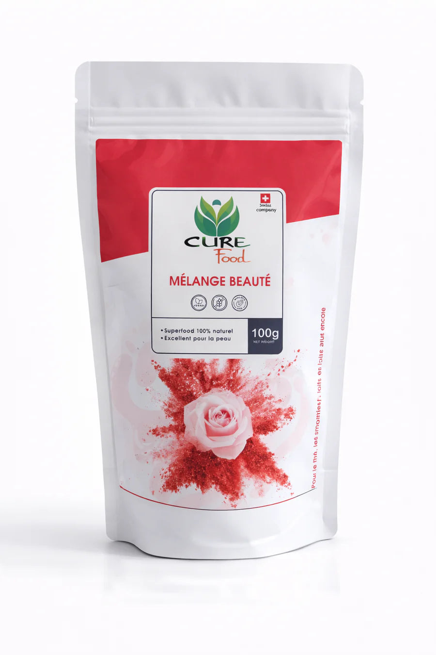 CureFood Mélange Beauté is een 100% natuurlijke superfoodmix ter ondersteuning van huid, haar en nagels. Ideaal voor dagelijks gebruik. Verkrijgbaar bij Veroborsa.