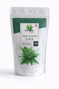Cure Food moringa poeder is een 100% natuurlijke superfood, rijk aan vitaminen en mineralen. Ideaal voor smoothies en sapjes. Verkrijgbaar bij Veroborsa.