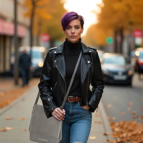 Brenda Grigio Bucket Bag