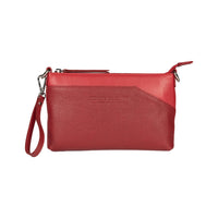 RB2003V | Borsa a Tracolla/Polso in Vera Pelle pieno fiore, grana dollaro/leggera. Tracolla e maniglia removibili. Colore Rosso. Dimensioni: cm 22 x 14 x 2,5. Confezione: Sacchetto in Tessuto non Tessuto-1